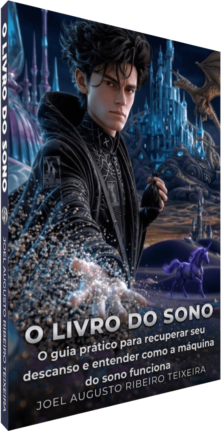 Capa do livro O Livro do Sono — mockup 3D